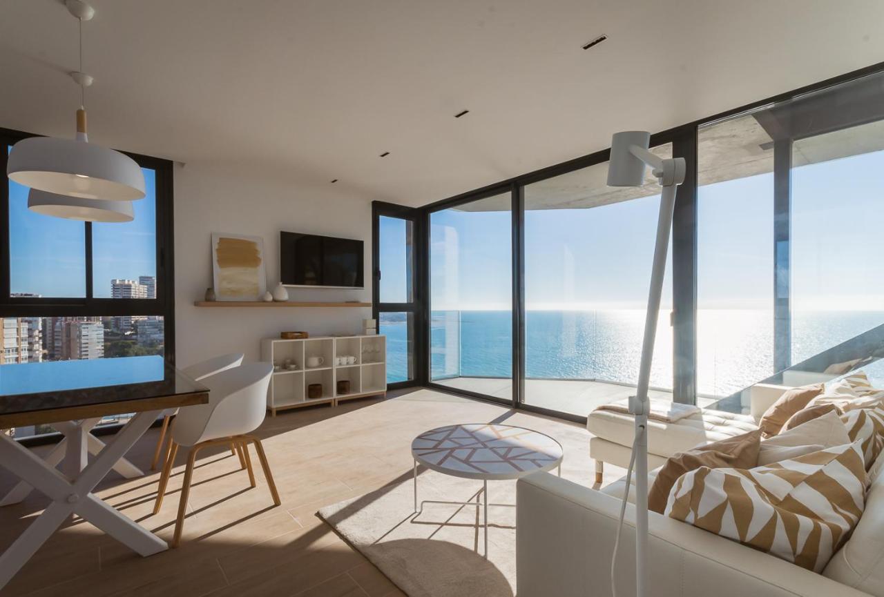 Modern sea front jacuzzi Blue Sky Apartment Alicante Exterior foto
