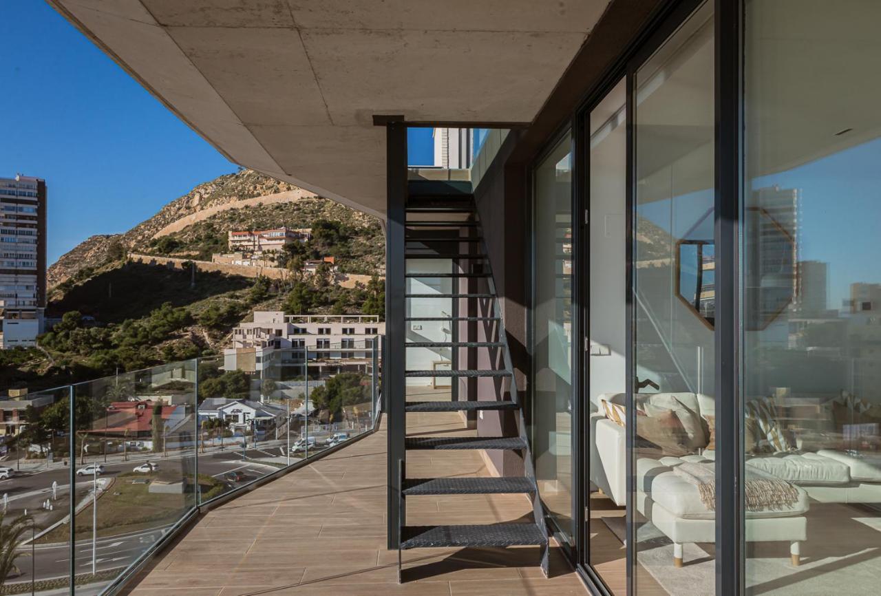Modern sea front jacuzzi Blue Sky Apartment Alicante Exterior foto
