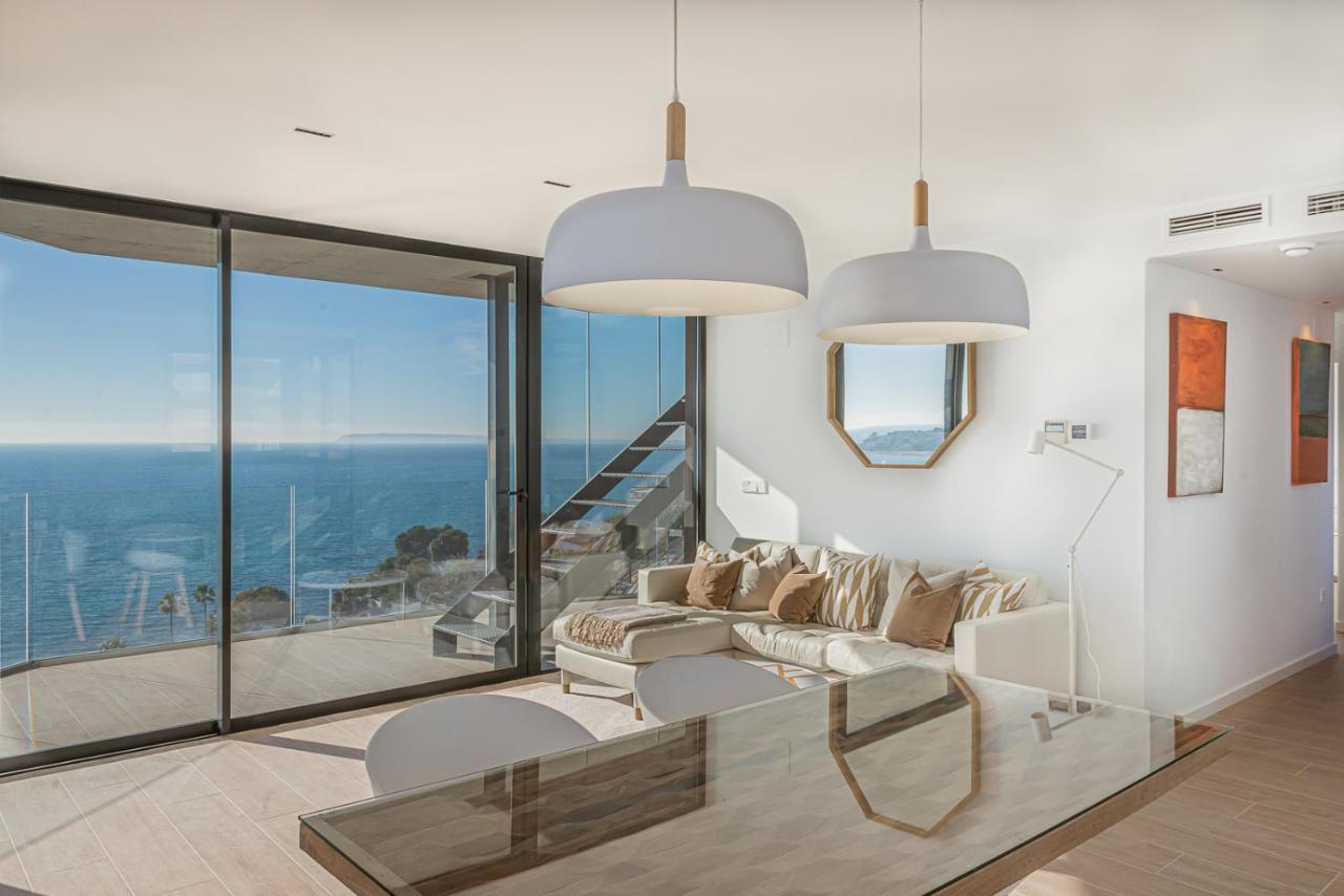 Modern sea front jacuzzi Blue Sky Apartment Alicante Exterior foto