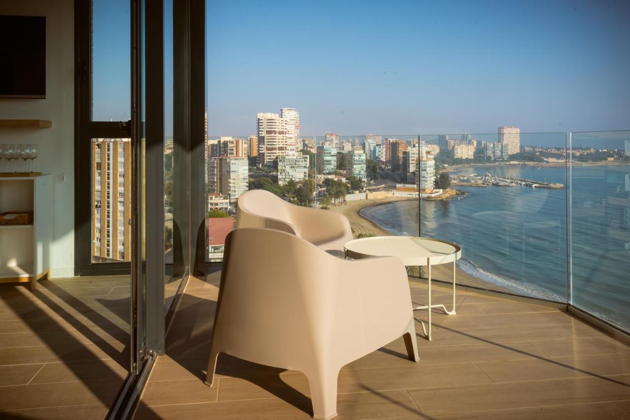 Modern sea front jacuzzi Blue Sky Apartment Alicante Exterior foto